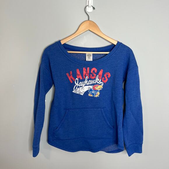 KU Jawhawks Sweatshirt Women's Size Medium 8/10 - Picture 12 of 12